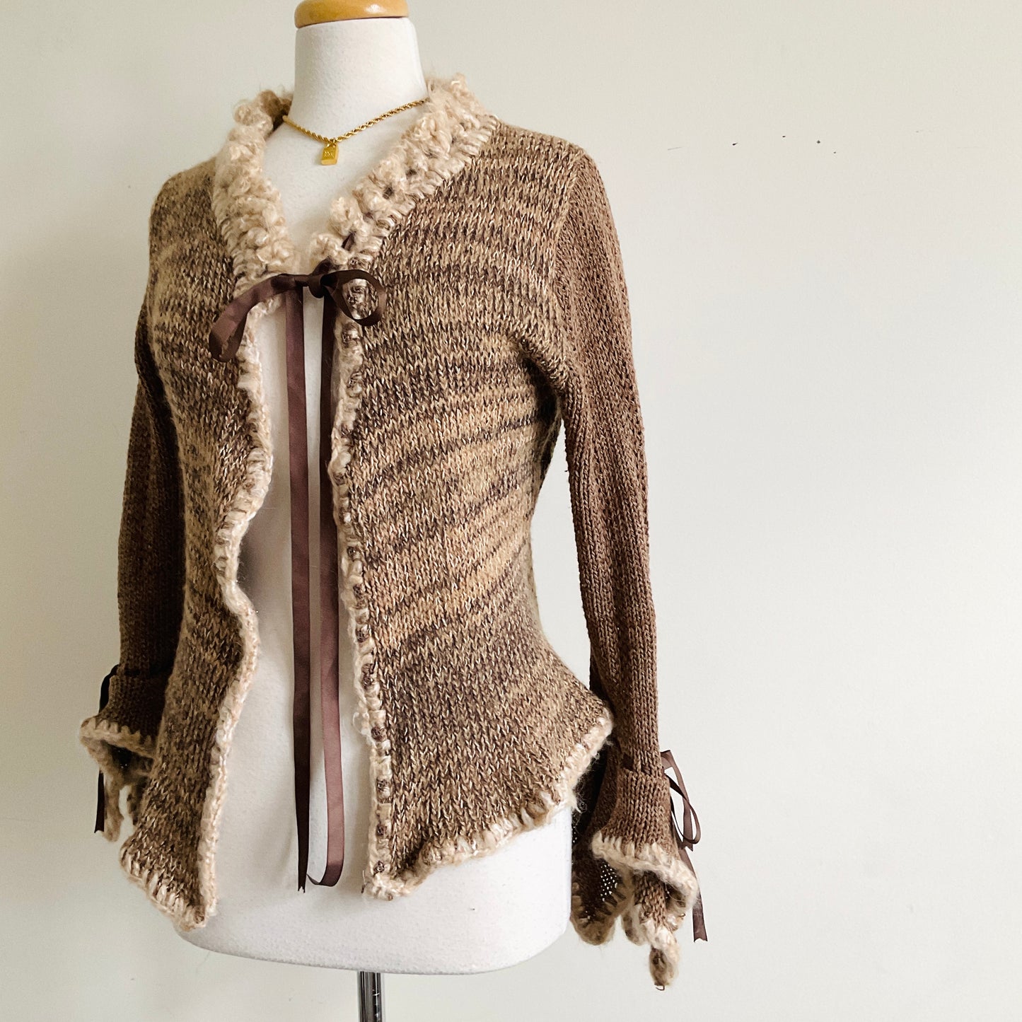 M.Gonya Designs Patterned Knit Cardigan