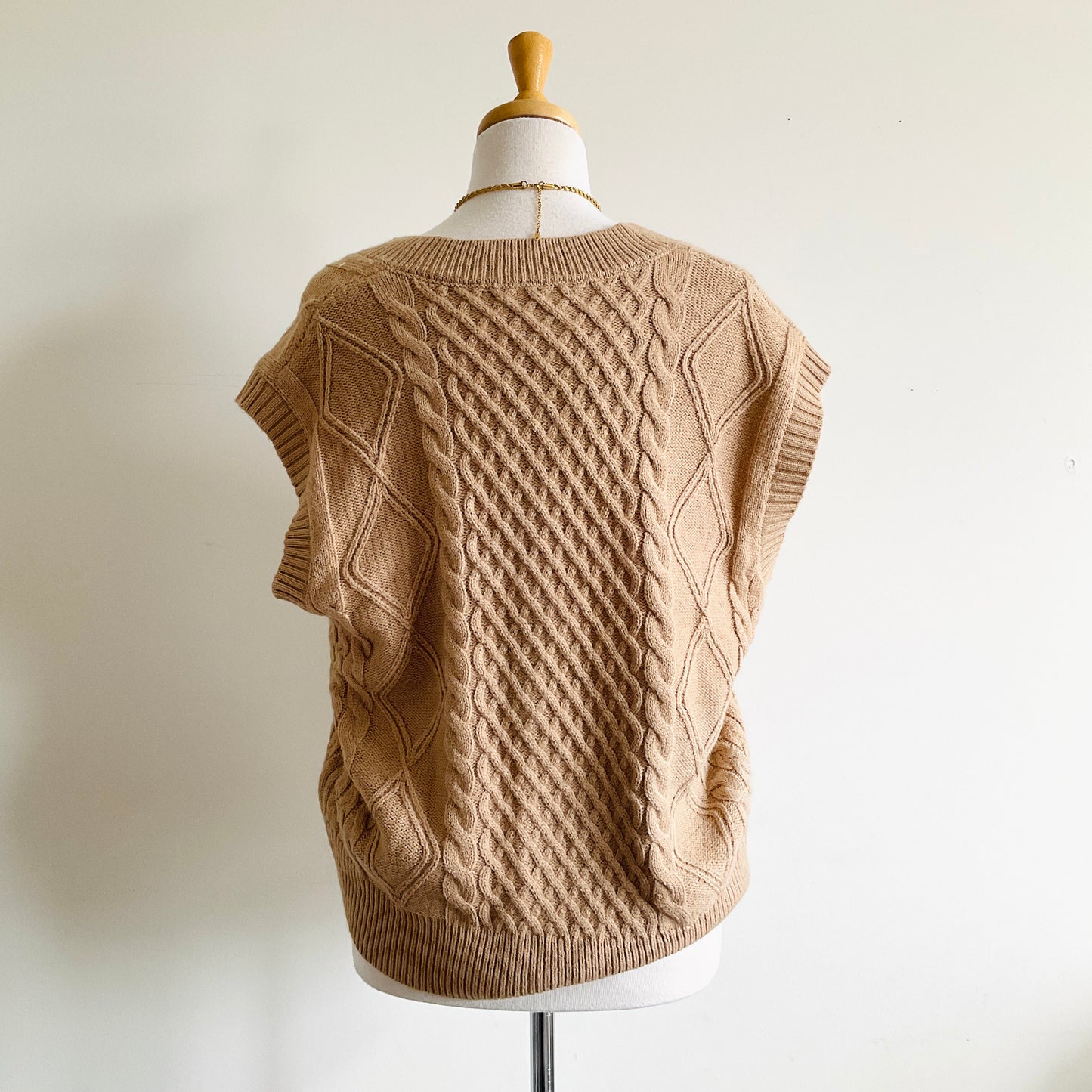 Oak + Fort Cable-knit Sweater Vest