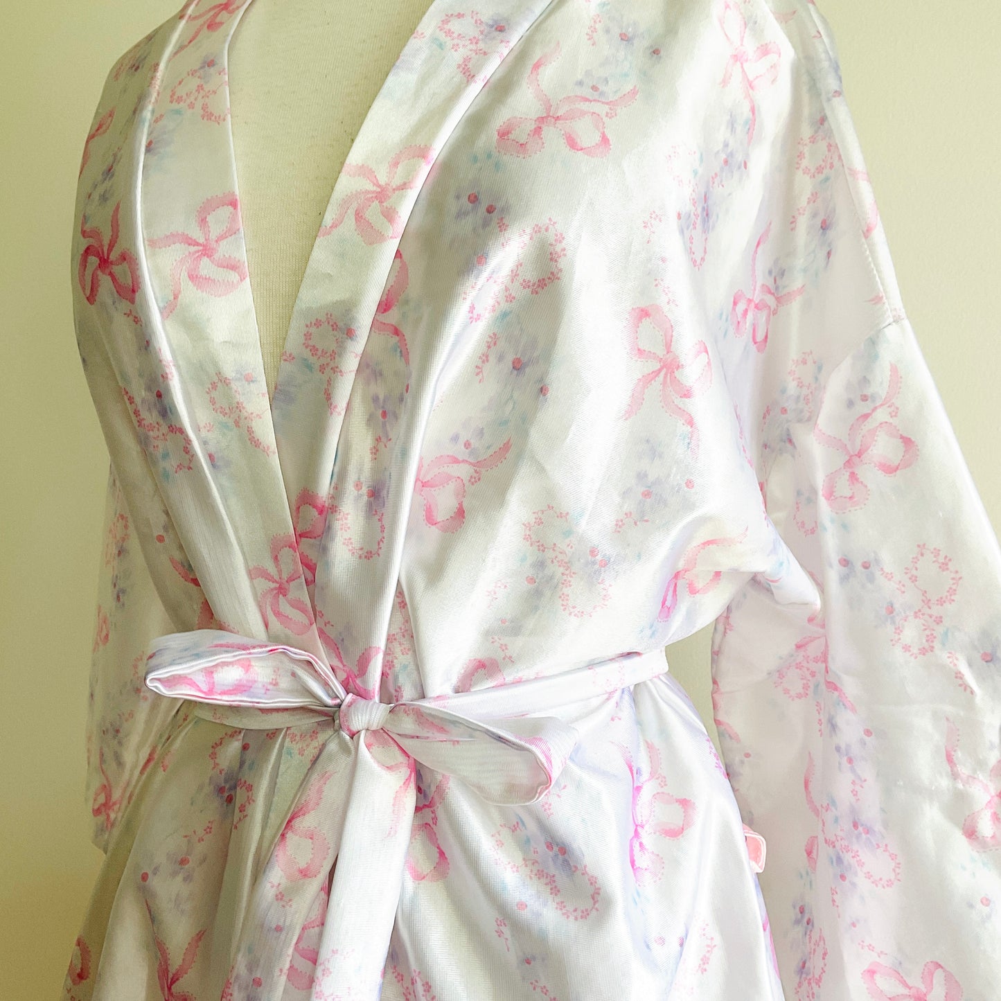 Amanda Lingerie Ribbon Satin Robe