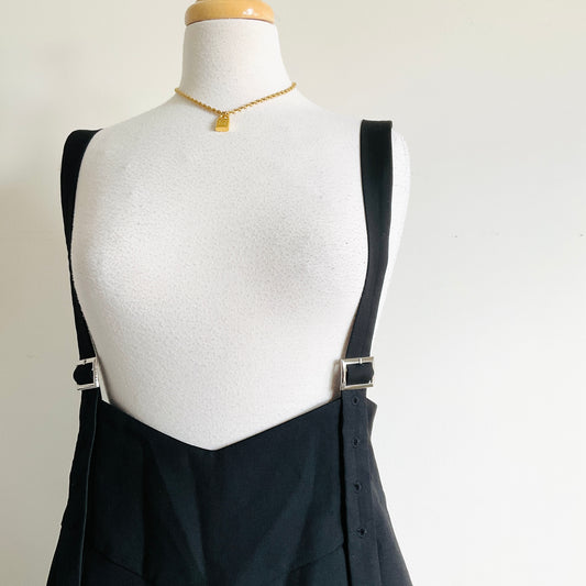 Boutique Mini Dress w/Suspenders