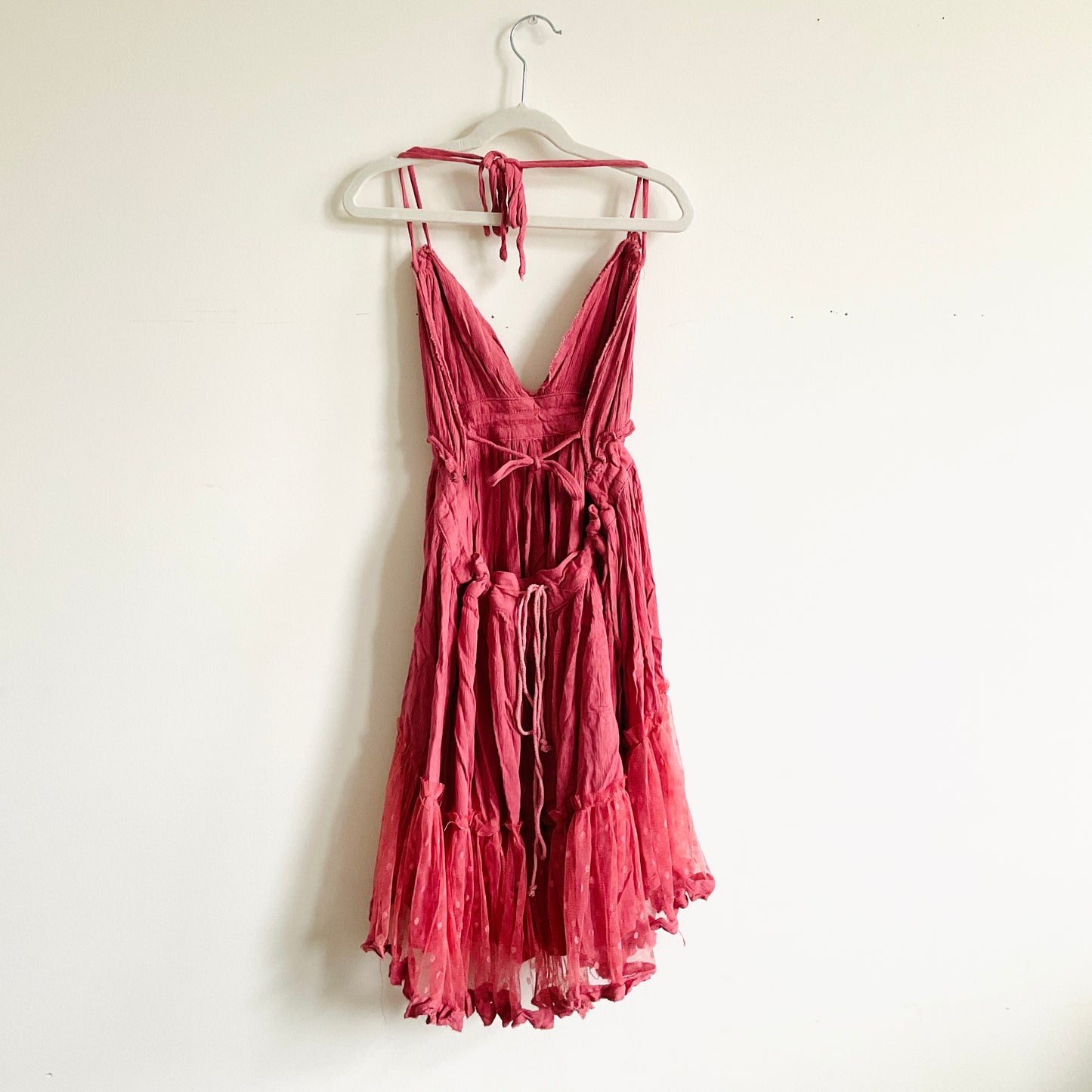 Boutique Ruffle High-low Halter Dress