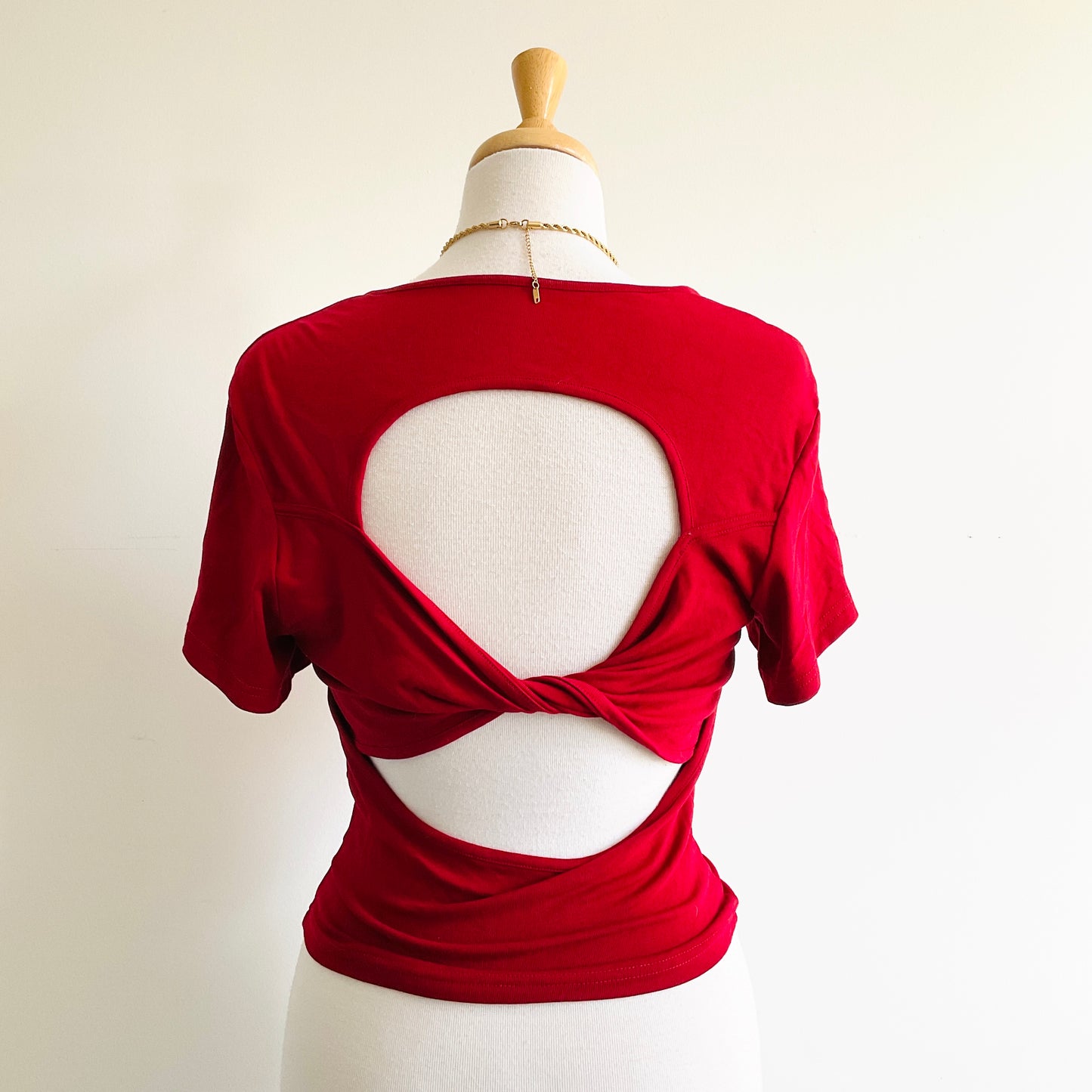 Little Cherry Bustier Open-back Top