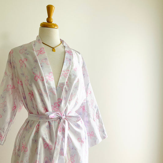 Amanda Lingerie Ribbon Satin Robe