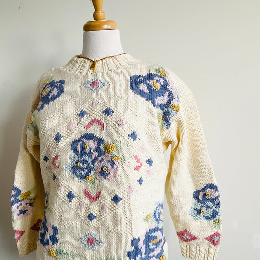 Wild Berries Vintage Knit Sweater