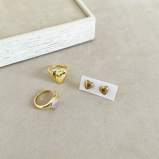 Heart Rings & Earrings