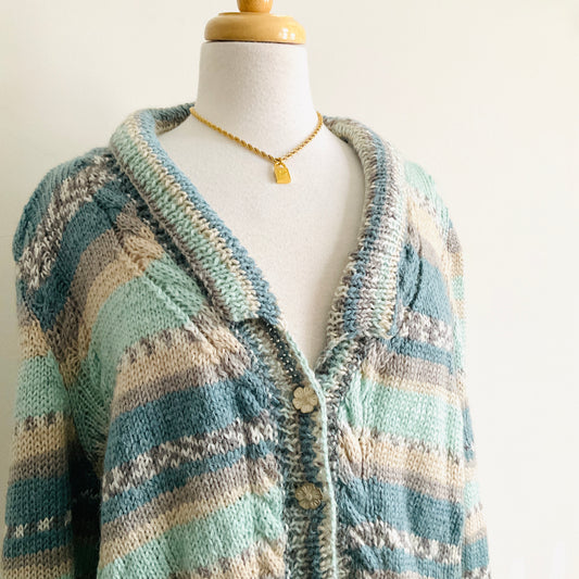 Vintage Knit Cardigan Sweater