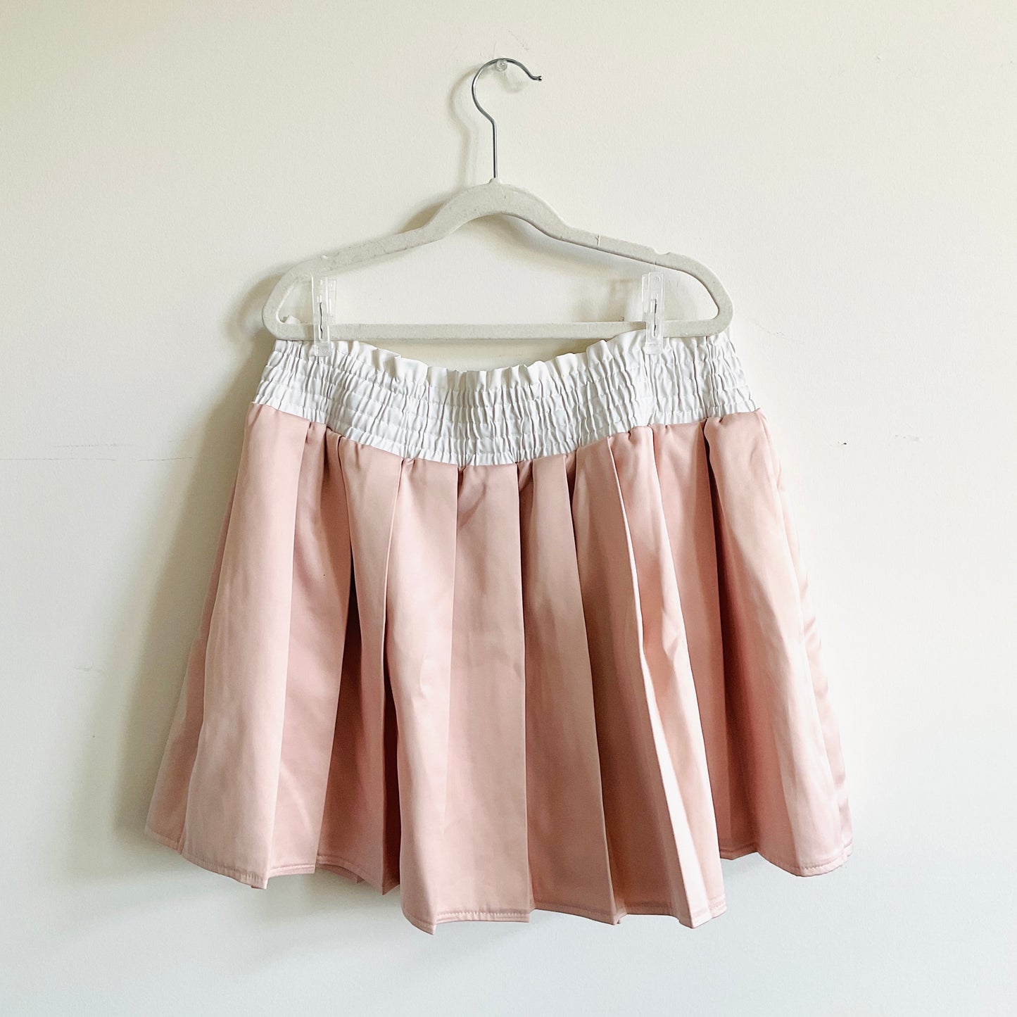 Boutique Blush Pleated Skirt