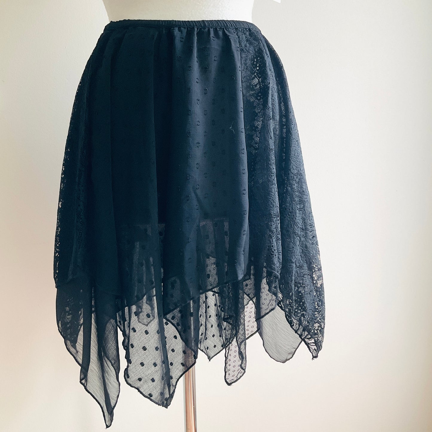 Urban Outfitters 'Penelope' Lace Asymmetrical Midi Skirt