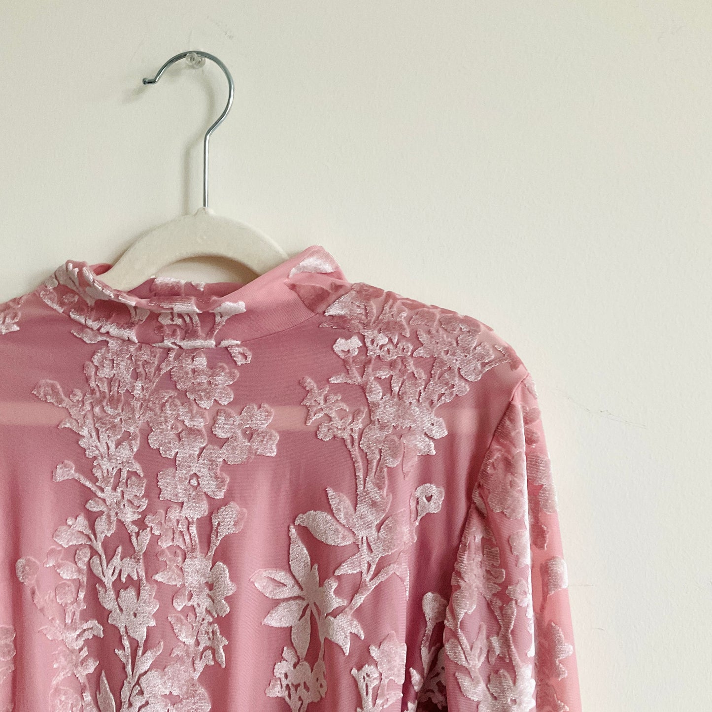 Fashion Nova Floral Velour Longsleeve