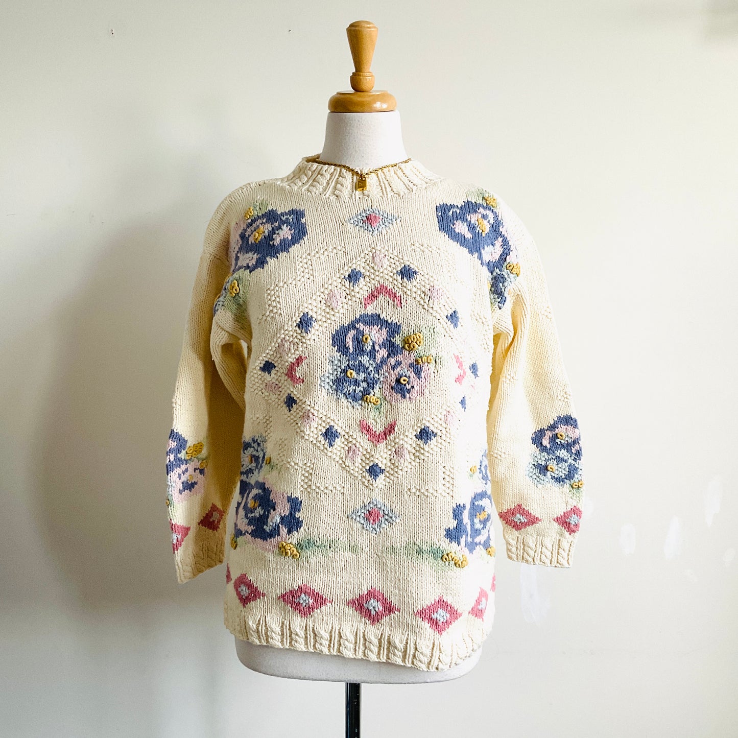 Wild Berries Vintage Knit Sweater