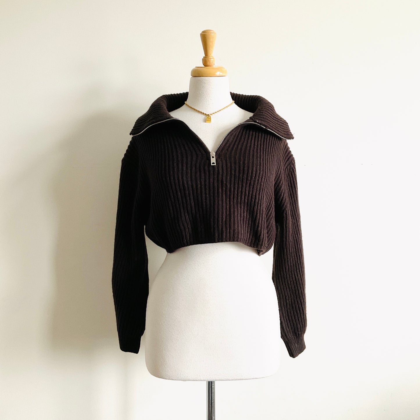 Boutique Chocolat Knit Half Zip