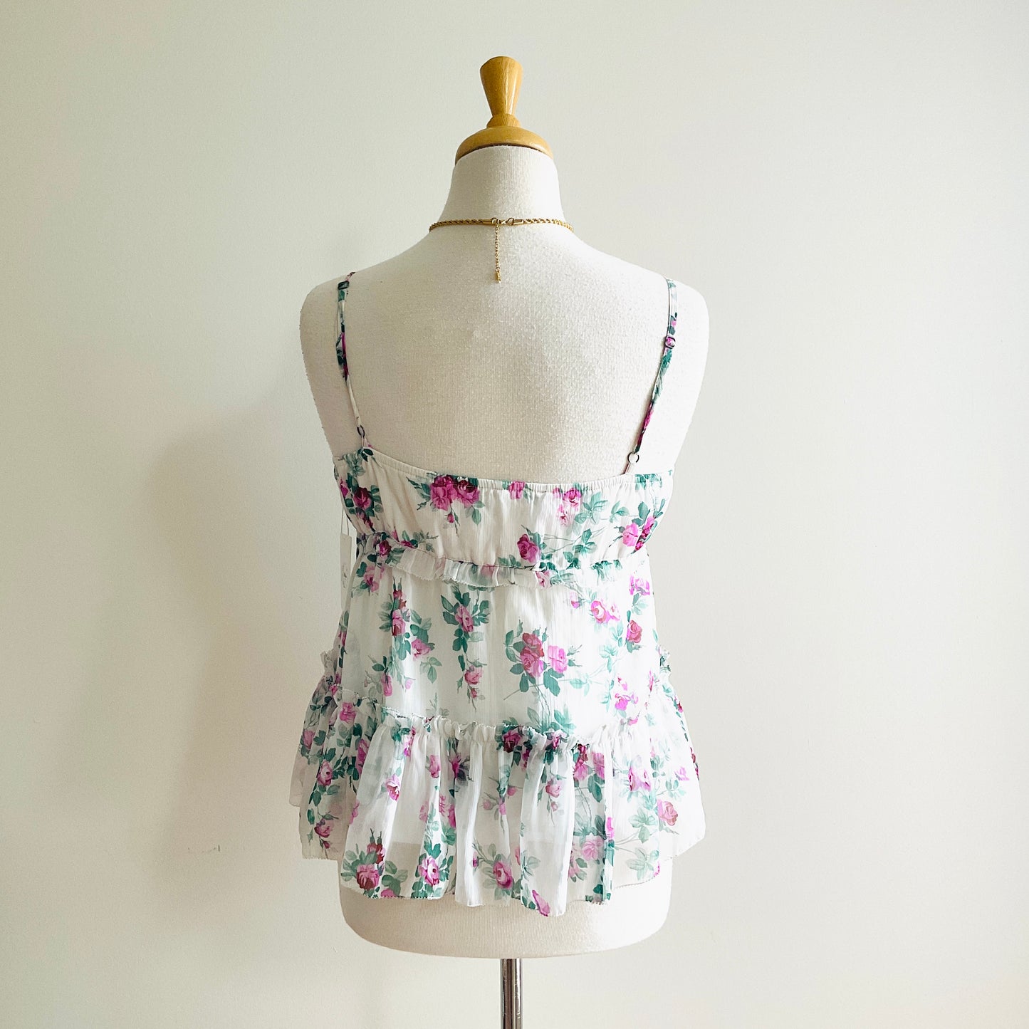 Abercrombie & Fitch Floral Ruffle Tank