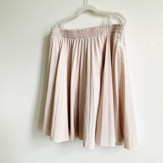 Blush Pink Pleated Skirt