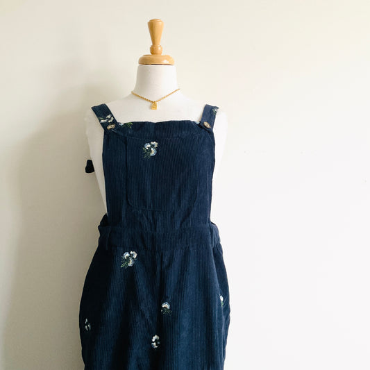 Cider Corderoy Floral Overalls