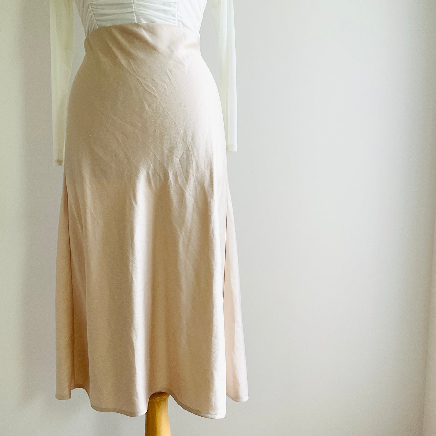 Dynamite Satin Midi Skirt