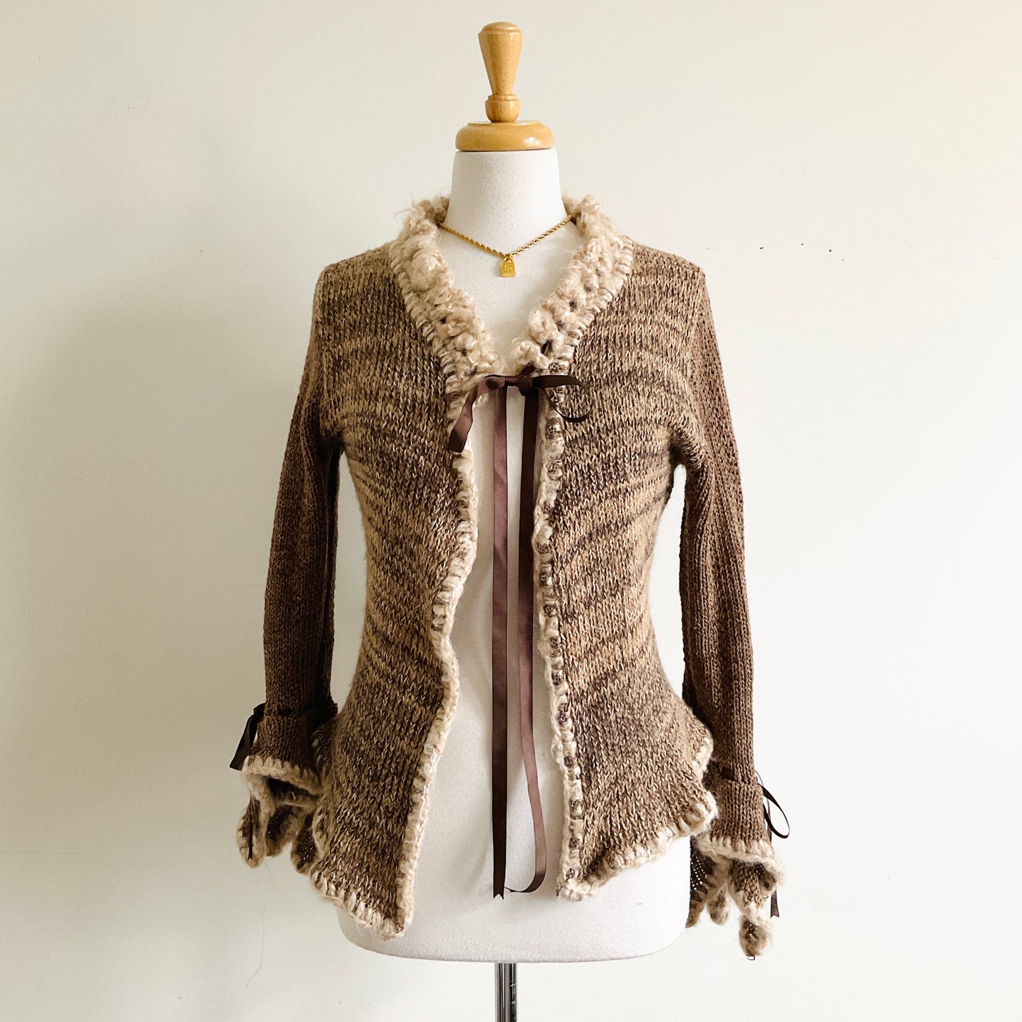 M.Gonya Designs Patterned Knit Cardigan