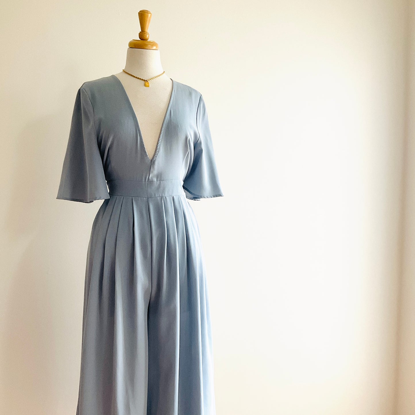 She + Sky Pleated Jumpsuit