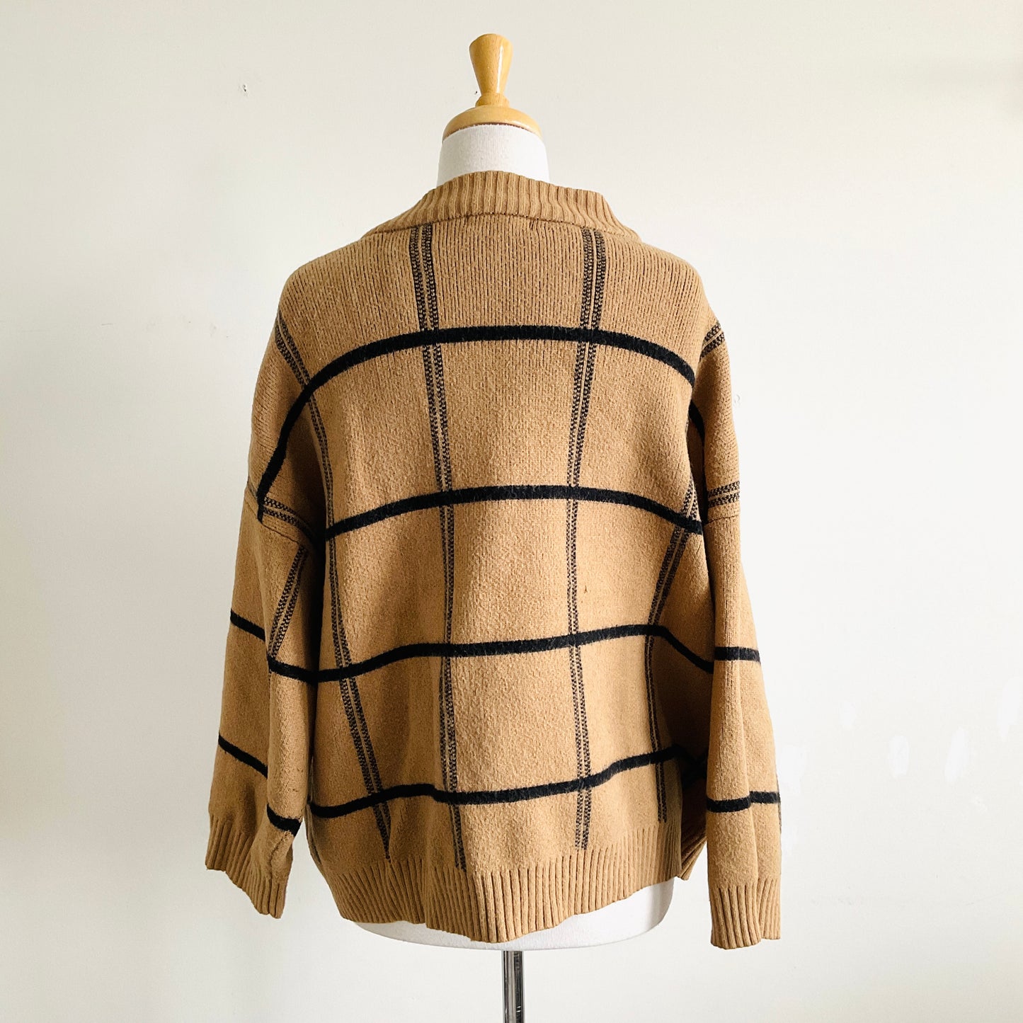 Oak + Fort Plaid Oversized Cardigan