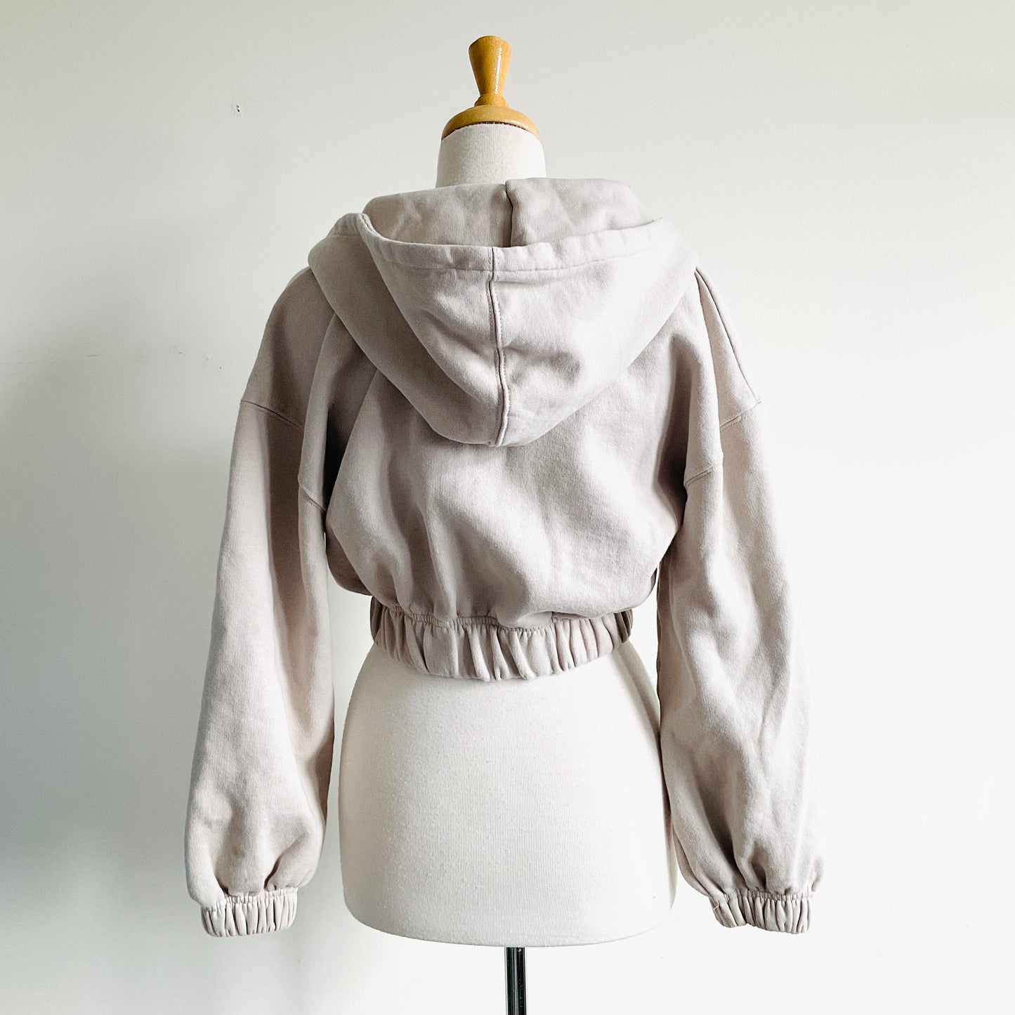 Zara Cropped Zip-up Hoodie