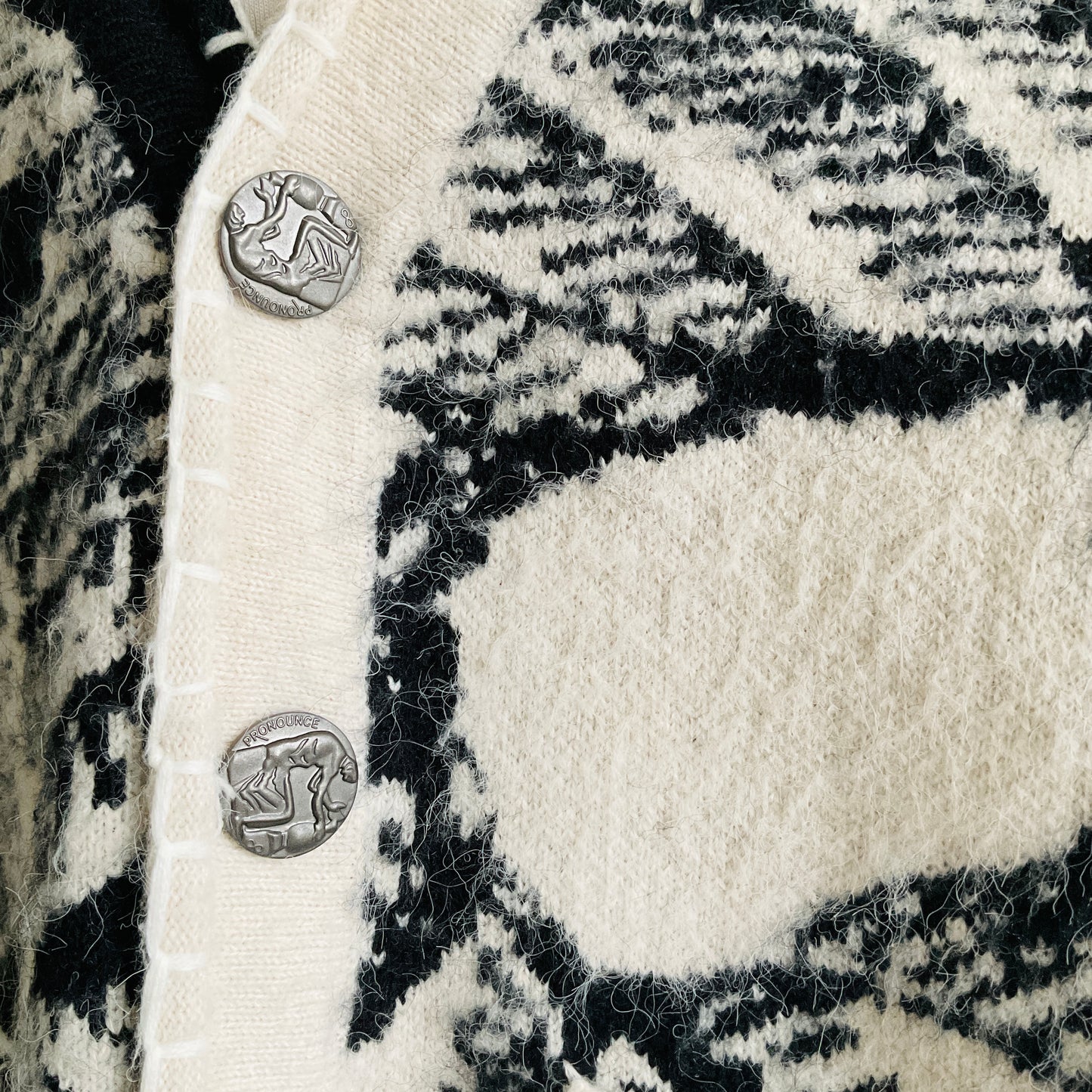 Prenauns Patterned Knit Cardigan