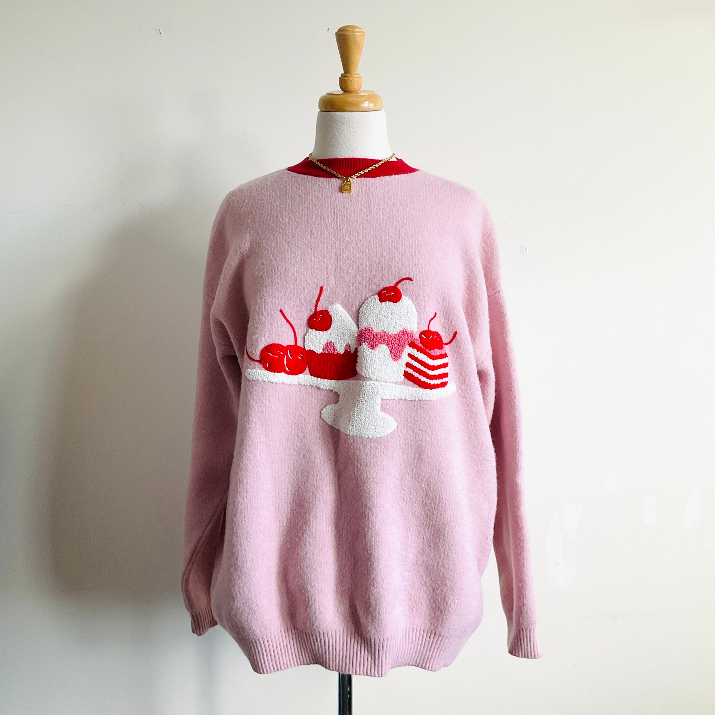 Cherry Cupcakes Knit Sweater