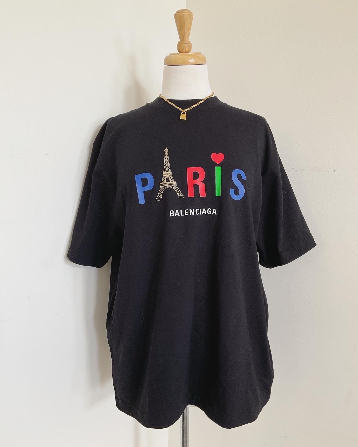 Balenciaga Paris Love Graphic Tee