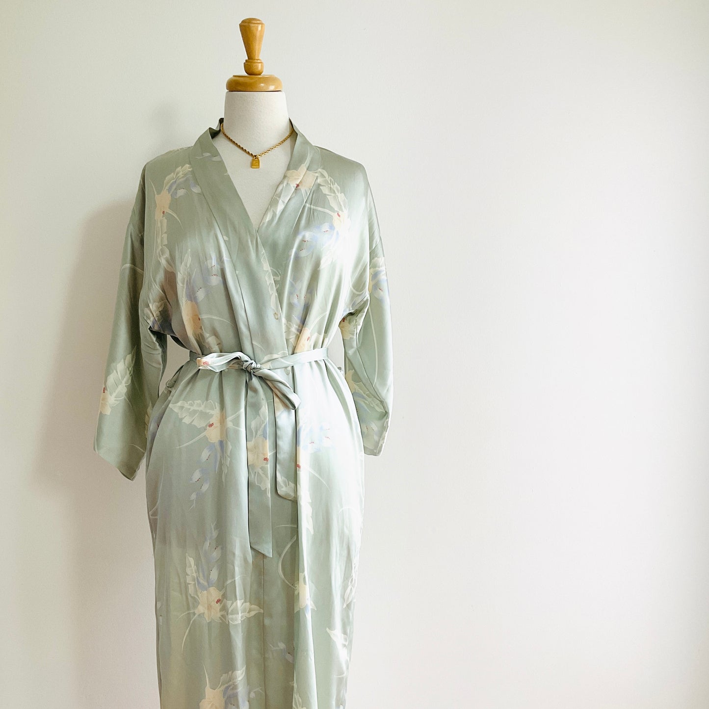 Lily of the Valley Silk Kimono