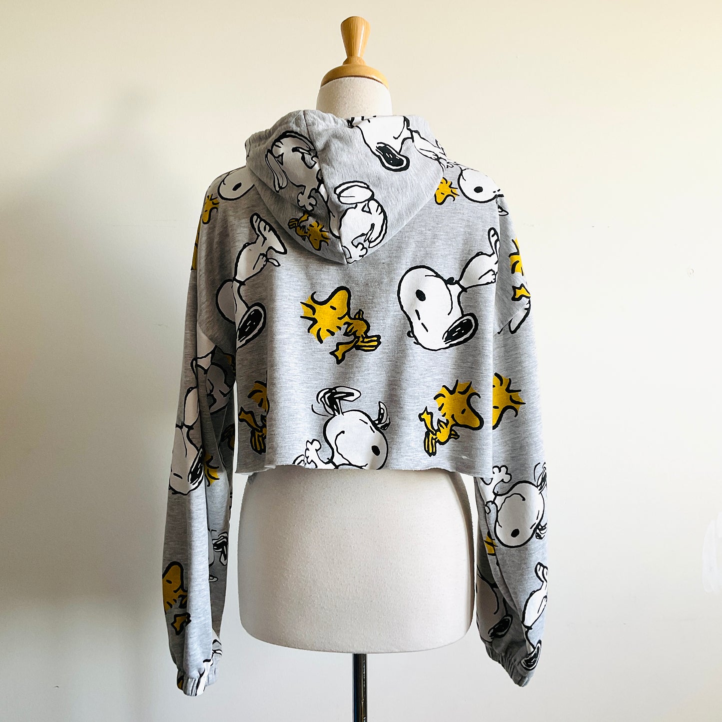 Peanuts Snoopy Graphic Cropped Hoodie