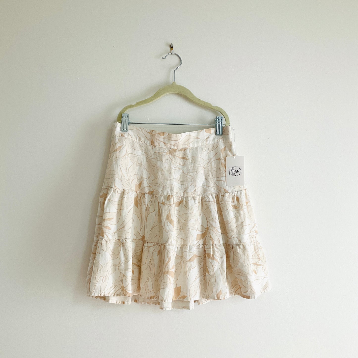 Boho Floral Tier Mini Skirt