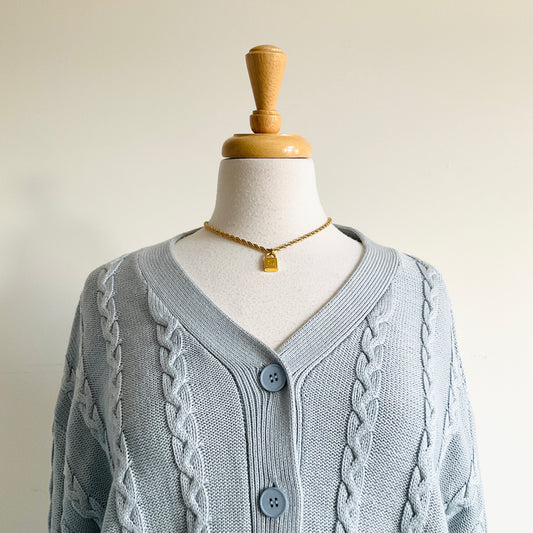 Boutique Cable-knit Cardigan