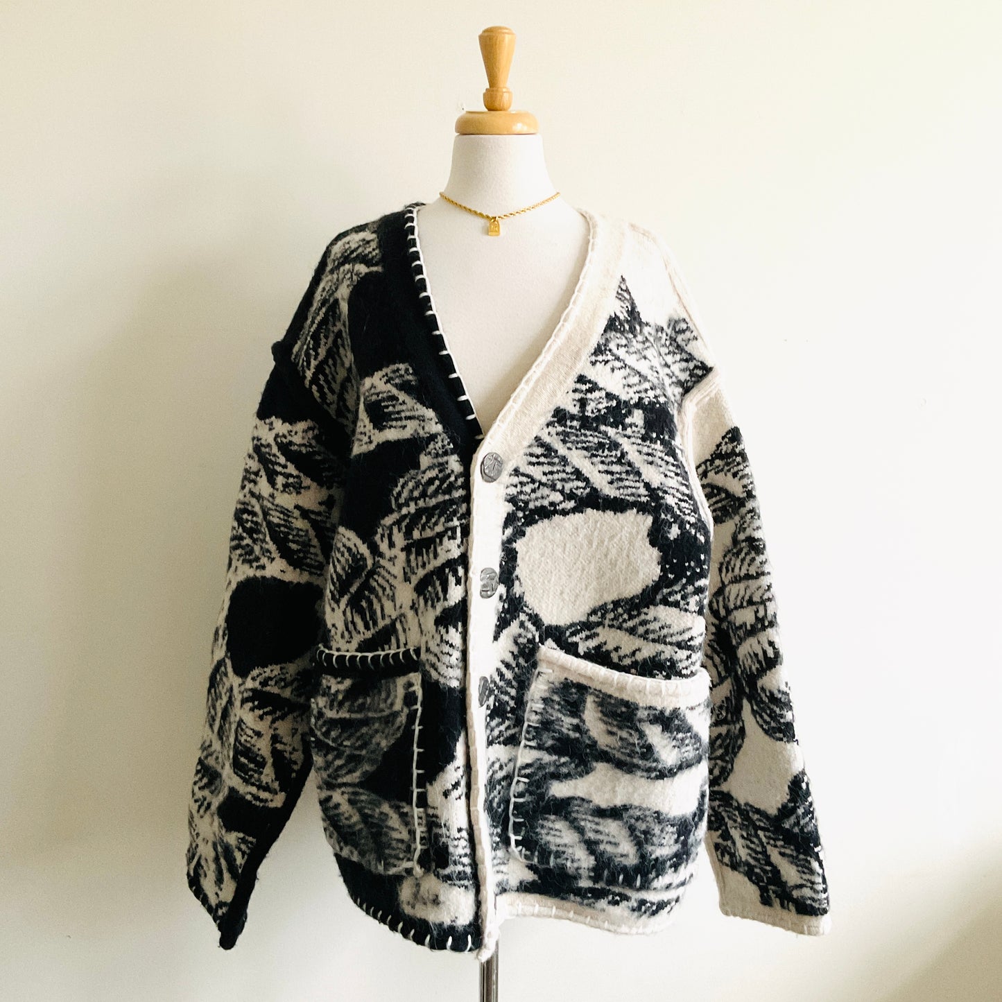 Prenauns Patterned Knit Cardigan