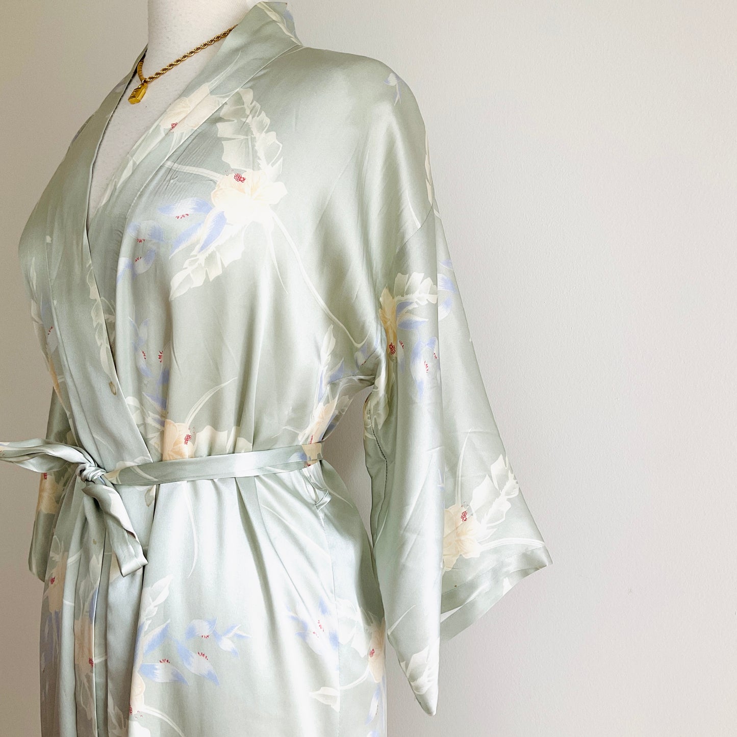 Lily of the Valley Silk Kimono