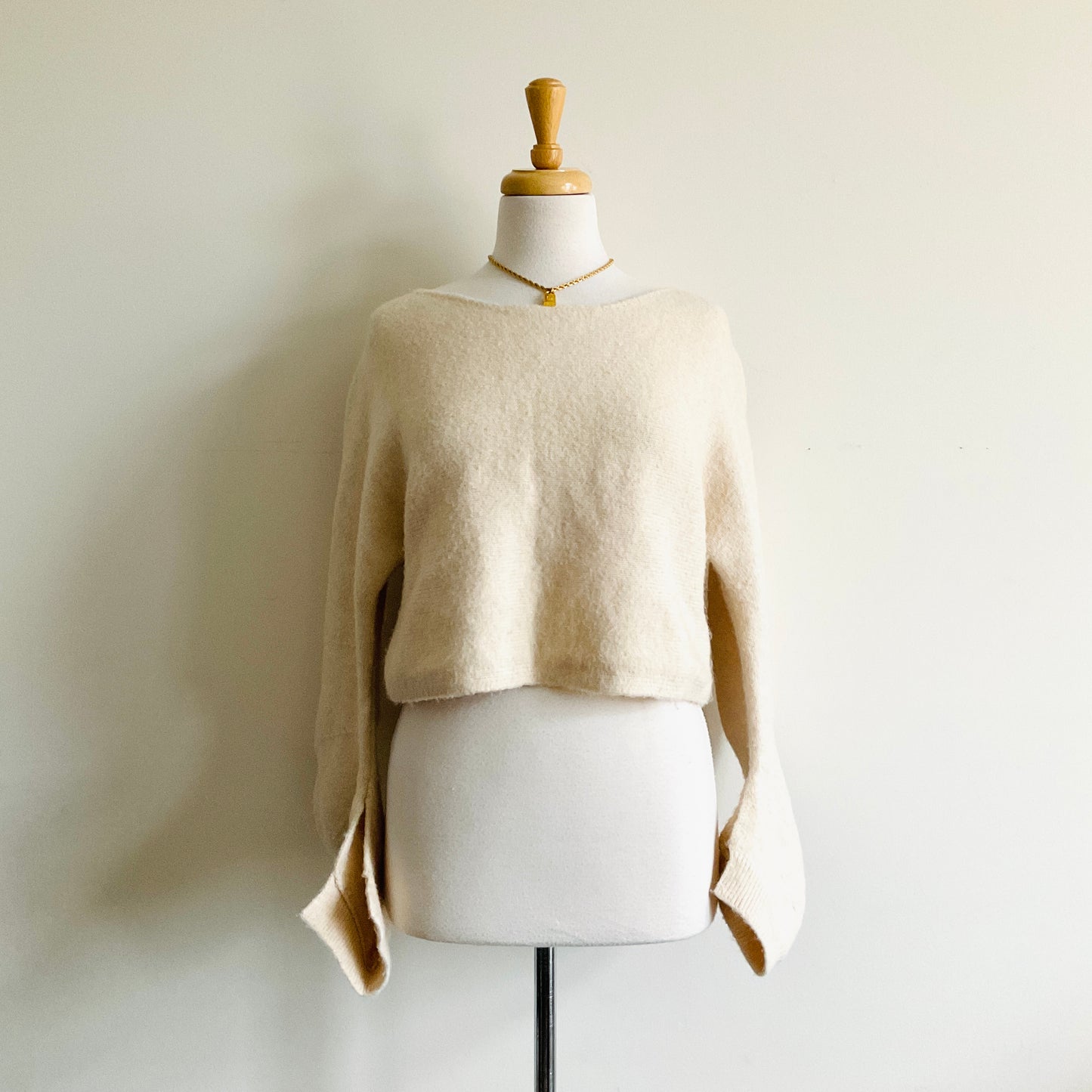 Boutique Knit Cropped Sweater