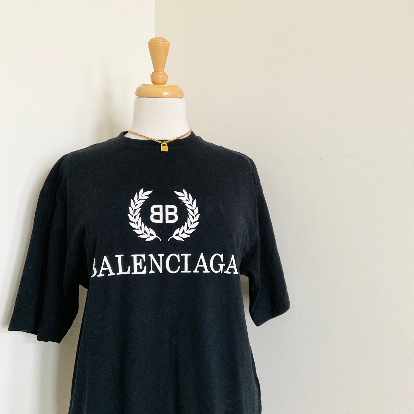 Balenciaga Crest Laurier Graphic Tee