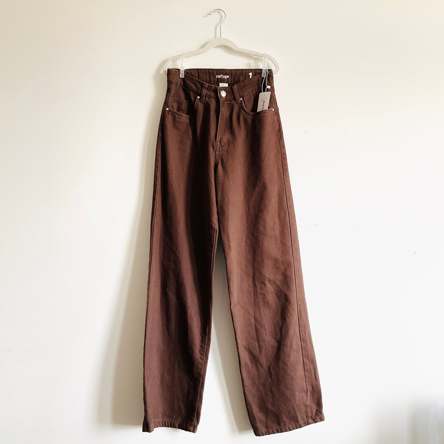 Refuge Ultra High-rise Wide-leg Denim Pants