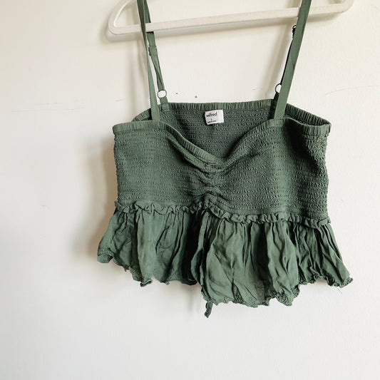 Wilfred La Boheme Smocked Ruffle Tank