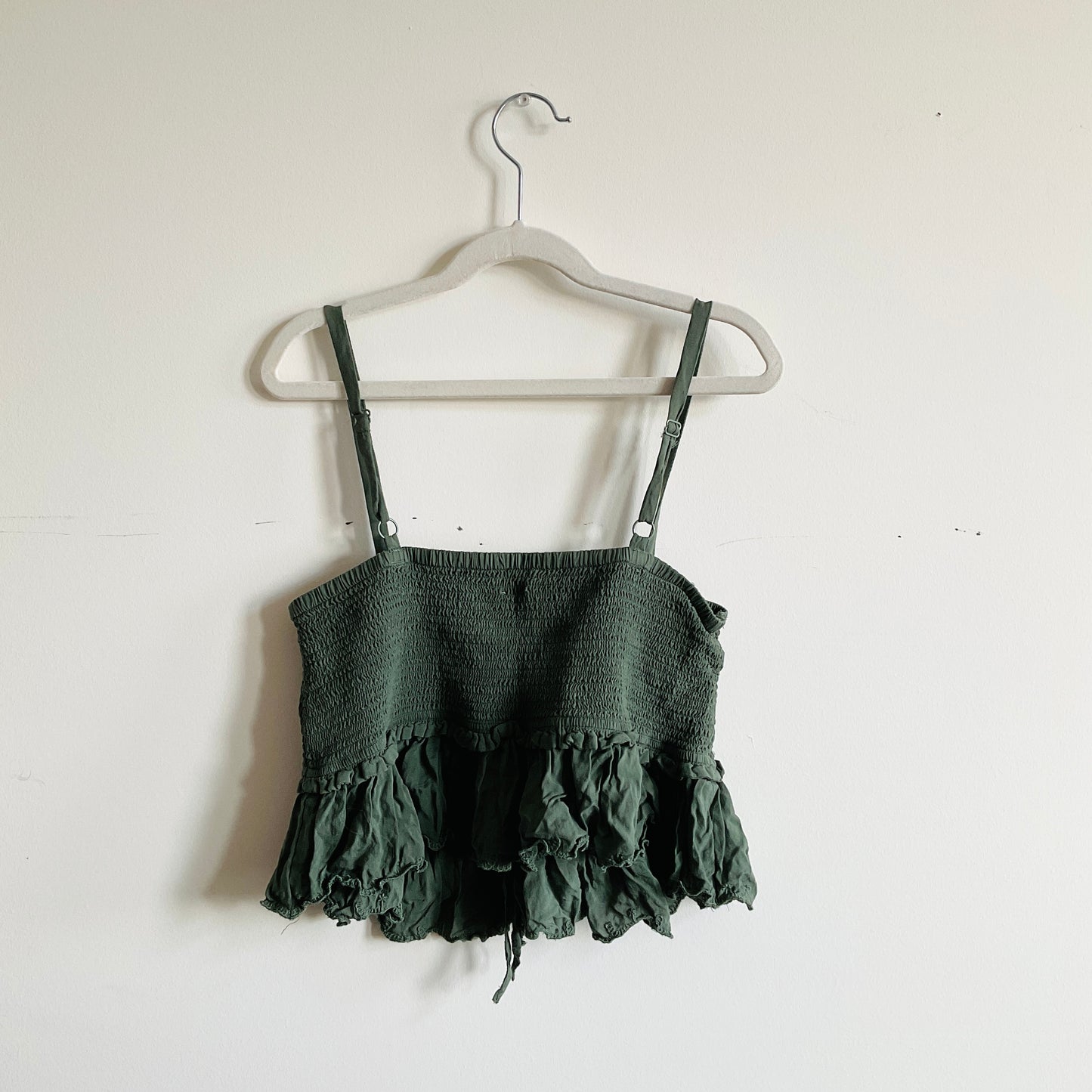 Wilfred La Boheme Smocked Ruffle Tank