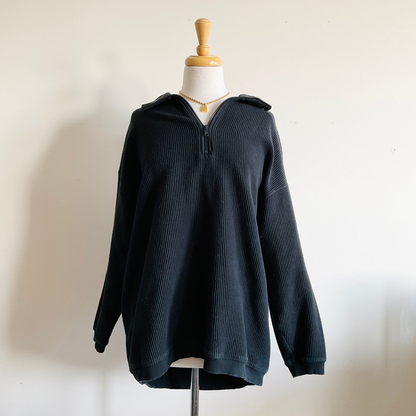 Aerie Ribbed Quarterzip Sweater